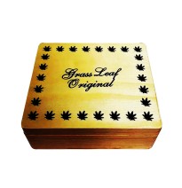 Grass Leaf Original Large Wooden Storage Box