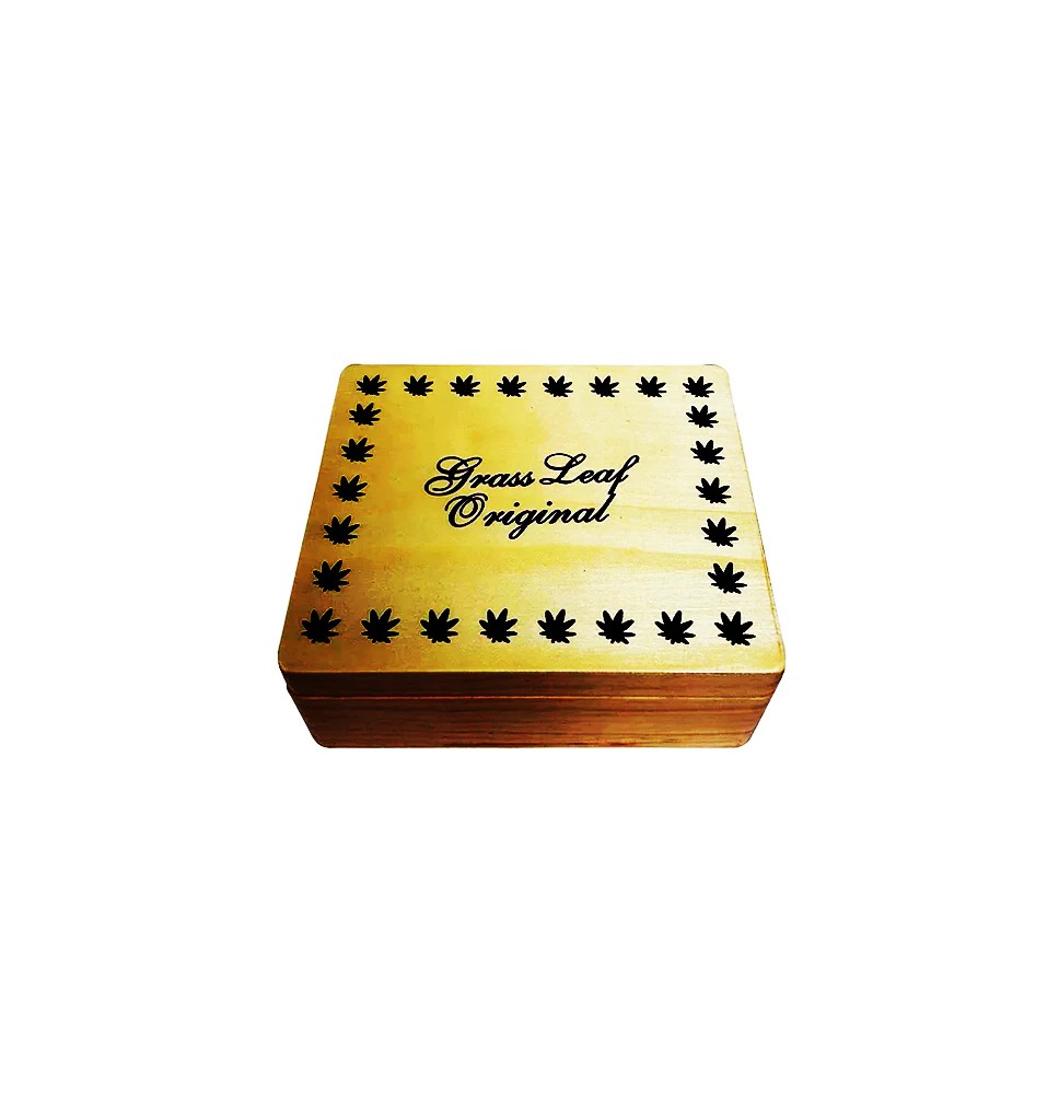 Grass Leaf Original Large Wooden Storage Box