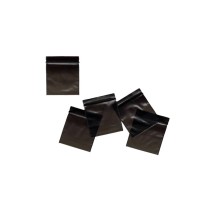Zipper Branded 50mm x 50mm Black Baggies
