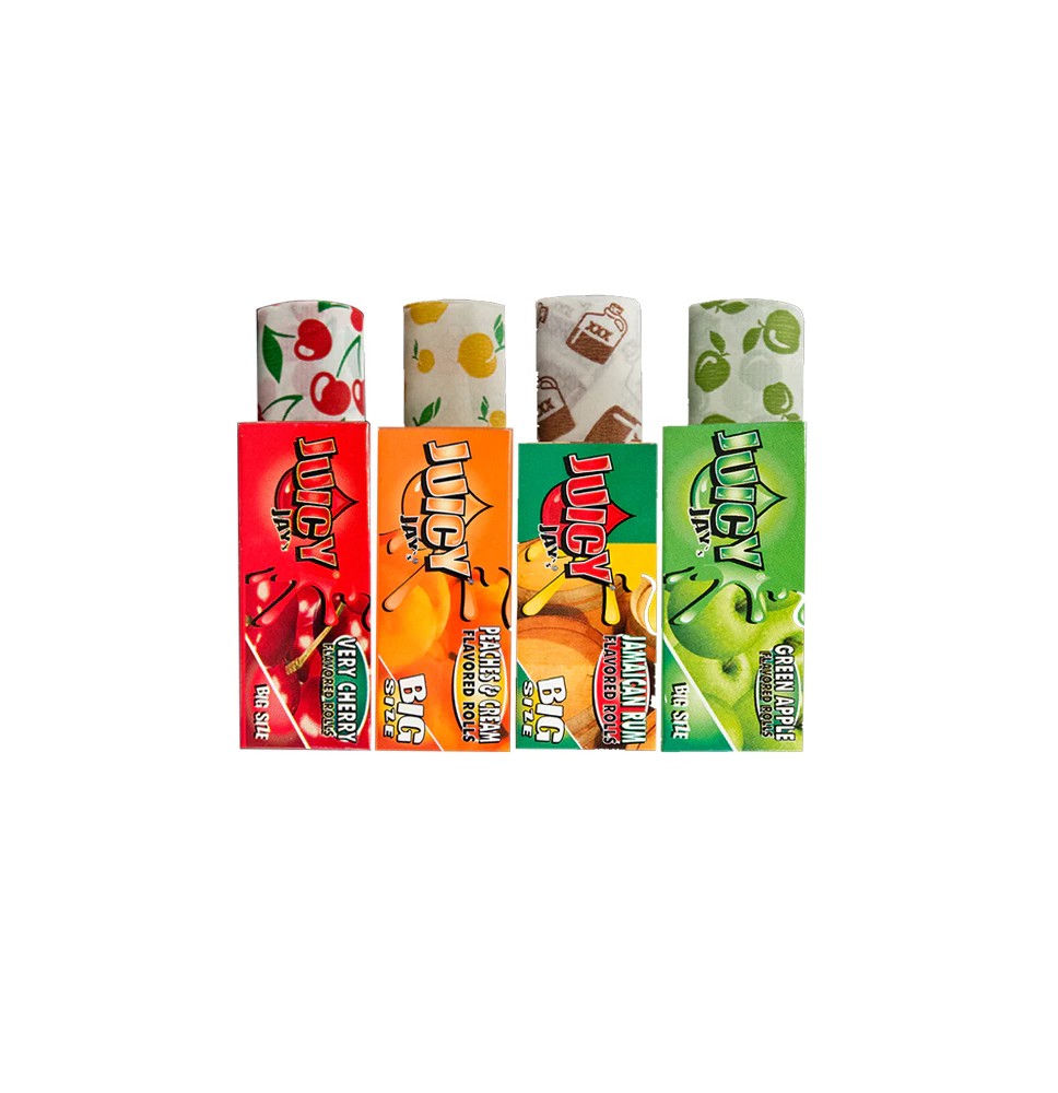 24 Juicy Jay Big Size Flavoured 5M Rolls - Full Box