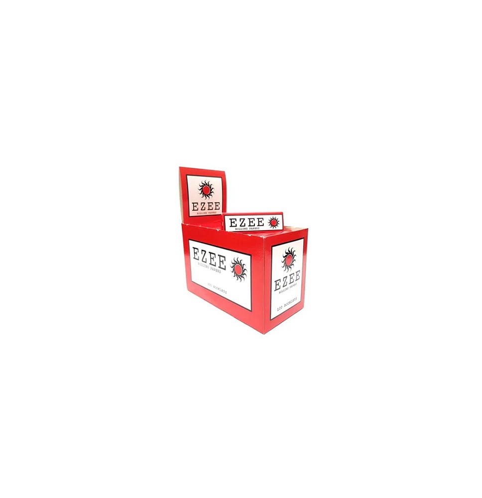 100  Ezee Red Cut Corner Regular Rolling Papers