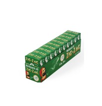 8 Booklet Zig-Zag Green Regular Rolling Papers - Pack Of 10