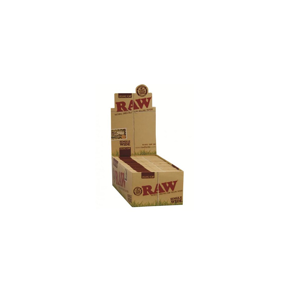 50 Raw Single Wide Organic Hemp Rolling Papers
