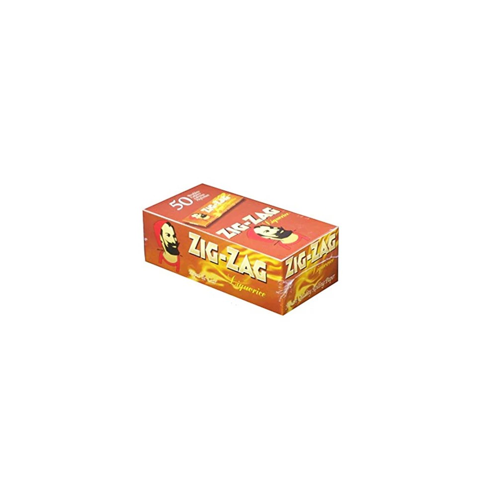 50 Zig-Zag Liquorice Regular Size Rolling Papers
