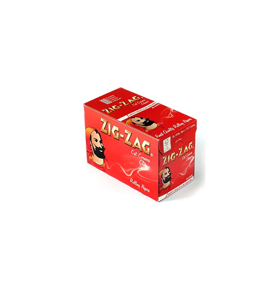 100 Zig-Zag Red Regular Size Rolling Papers