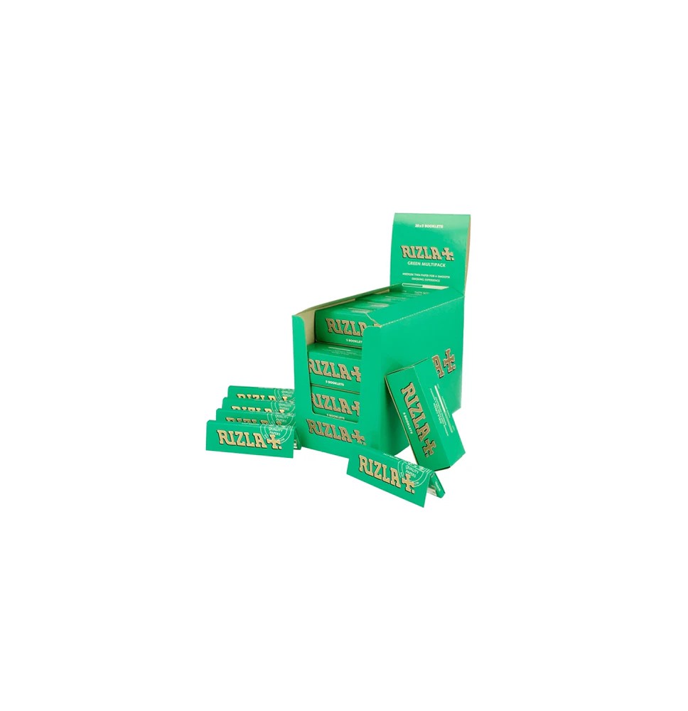 100 Green Multipack Regular Rizla Rolling Papers