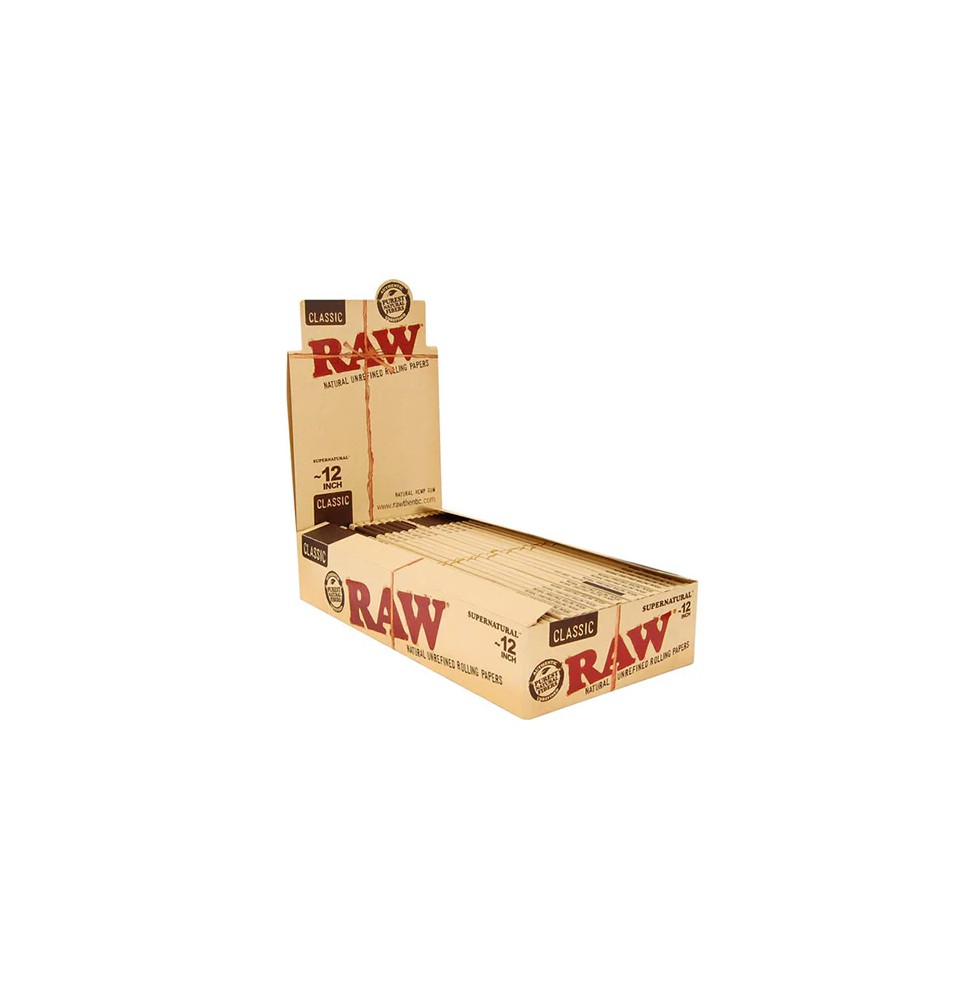 20 Raw Classic Supernatural 12 Inch Rolling Papers