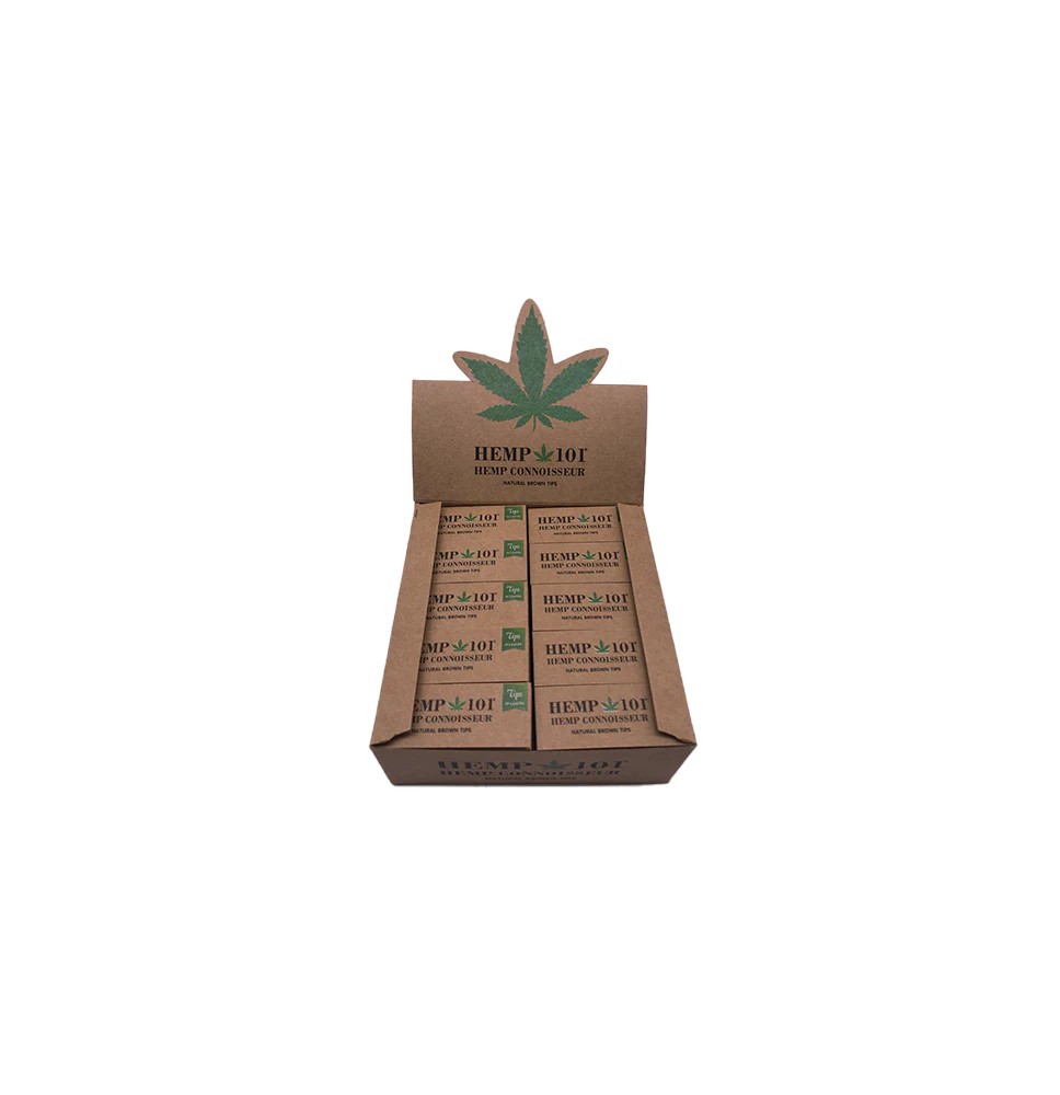 Hemp 101 Hemp Connoisseur Natural Brown Tips 50 Booklets