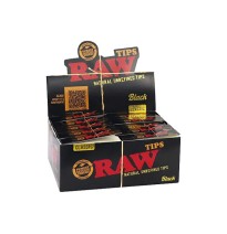 50 Raw Black Standard Classic Tips