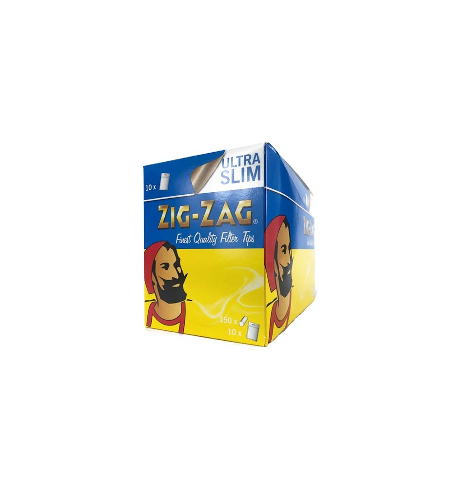 150 Zig-Zag Ultra Slim Filter Tips - Pack of 10 Bags
