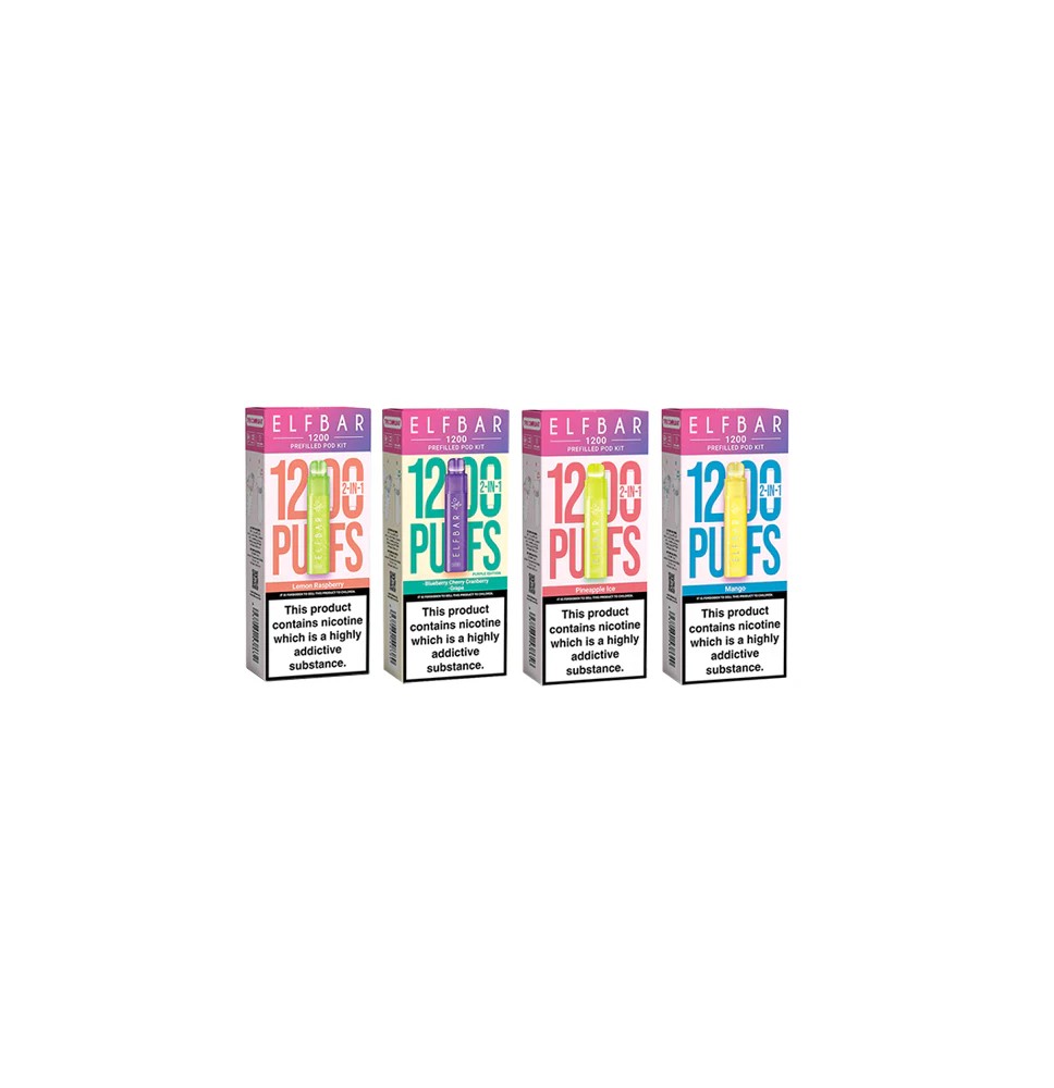 20mg ELF Bar 1200 Prefilled Pod Kit 1200 Puffs
