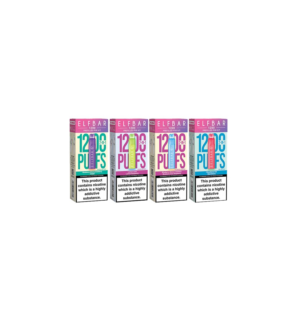 20mg ELF Bar 1200 Multi Edition Prefilled Pod Kit 1200 Puffs
