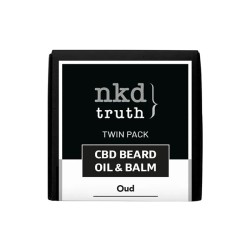 Buy NKD 150mg CBD Twin Pack OUD Beard Oil and balm | Express Highs UK