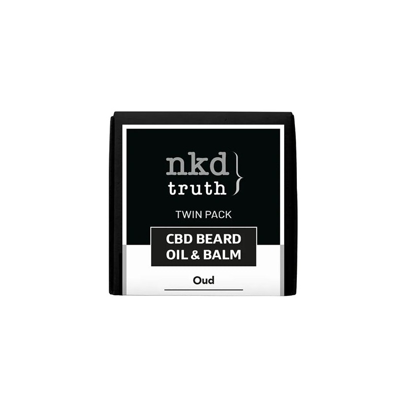 Buy NKD 150mg CBD Twin Pack OUD Beard Oil and balm | Express Highs UK