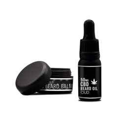 Buy NKD 150mg CBD Twin Pack OUD Beard Oil and balm | Express Highs UK