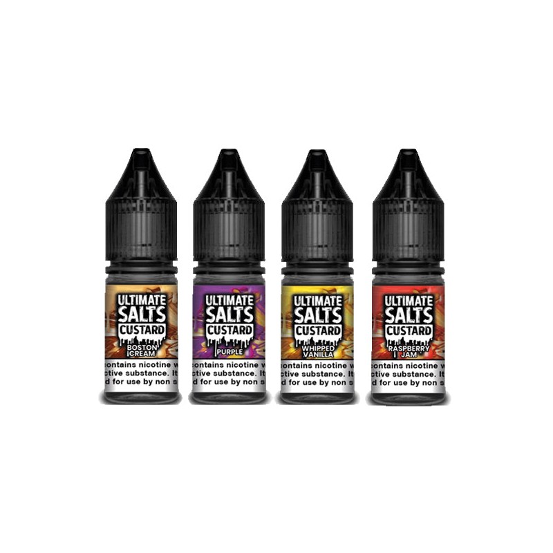 Buy 10MG Ultimate Puff Salts Custard 10ML Flavoured Nic Salts | Express Highs UK