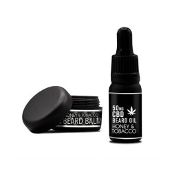 Buy NKD 150mg CBD Twin Pack Honey Tobacco Beard Oil and balm | Express Highs UK