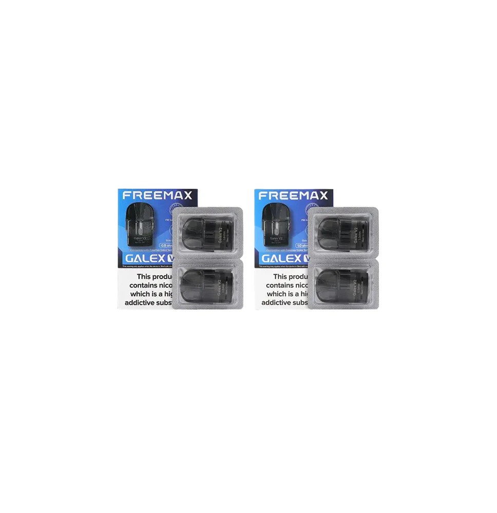 Freemax Galex V2 Replacement Pods 2 Per Pack (0.6Ohm, 0.8Ohm, 1.0Ohm)
