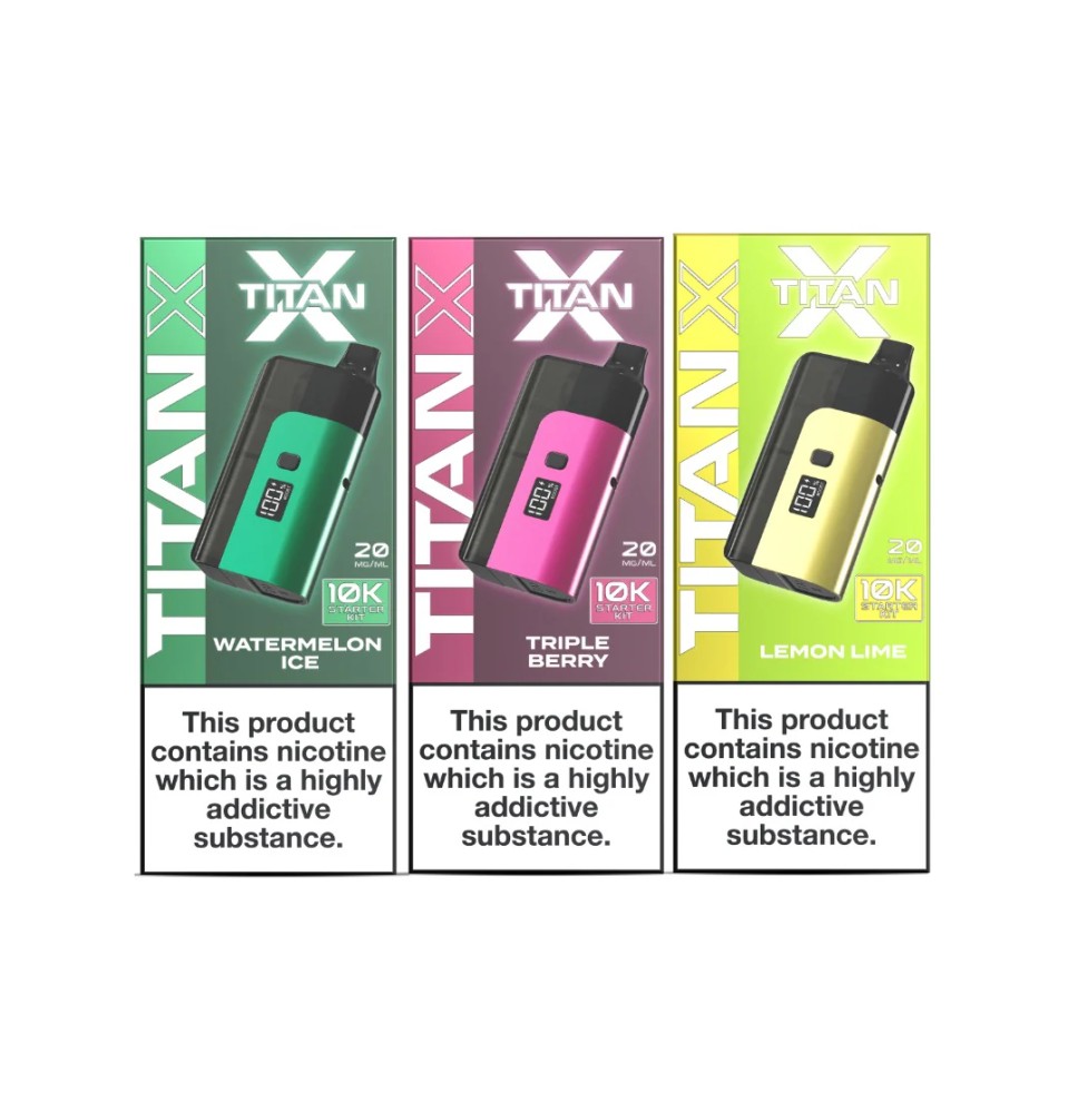 20mg Titan X 10k Puff Prefilled Pod Vape Kit