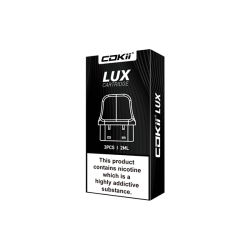 Buy Cokii Lux Replacement Pods 2ml - 3 Pcs (0.6Ohm, 0.8Ohm, 1.0Ohm) | Express Highs UK