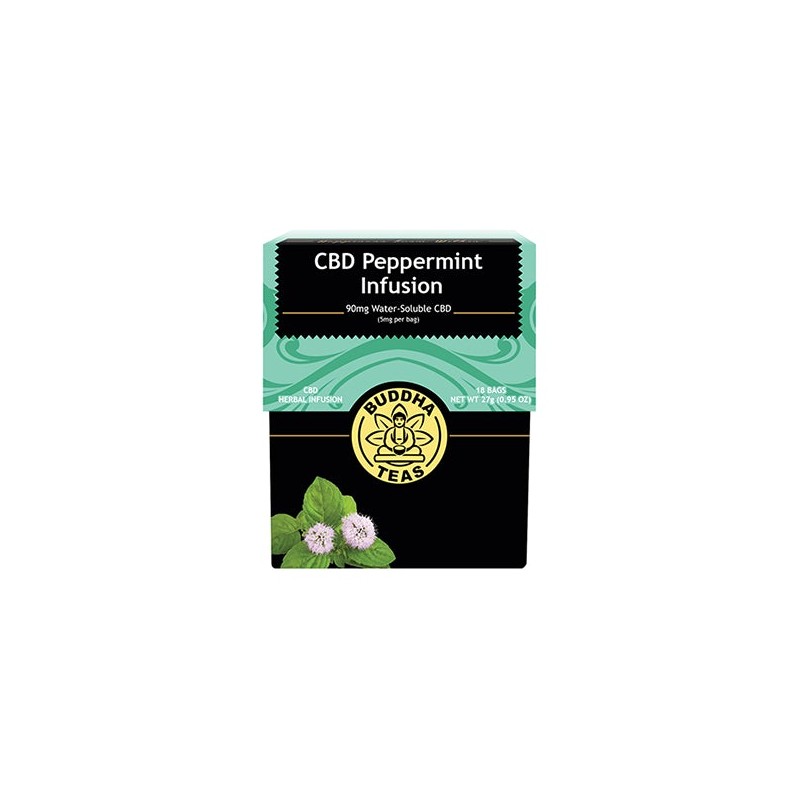 Buy Buddha Teas 5mg CBD Tea Bags - Peppermint Infusion | Express Highs UK