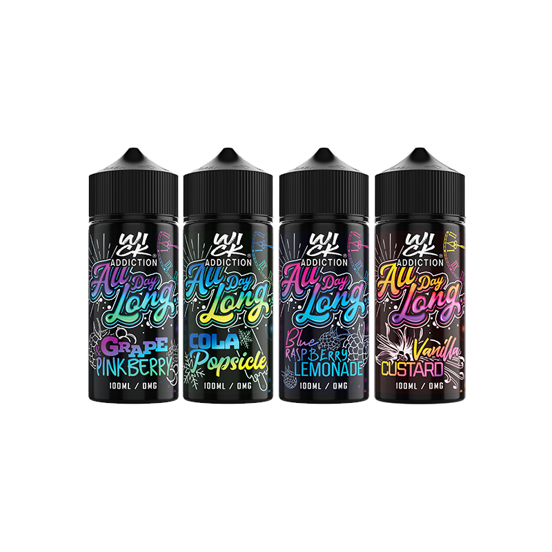 Buy Wick Addiction All Day Long 100ml Shortfill 0mg (70VG/30PG) | Express Highs UK