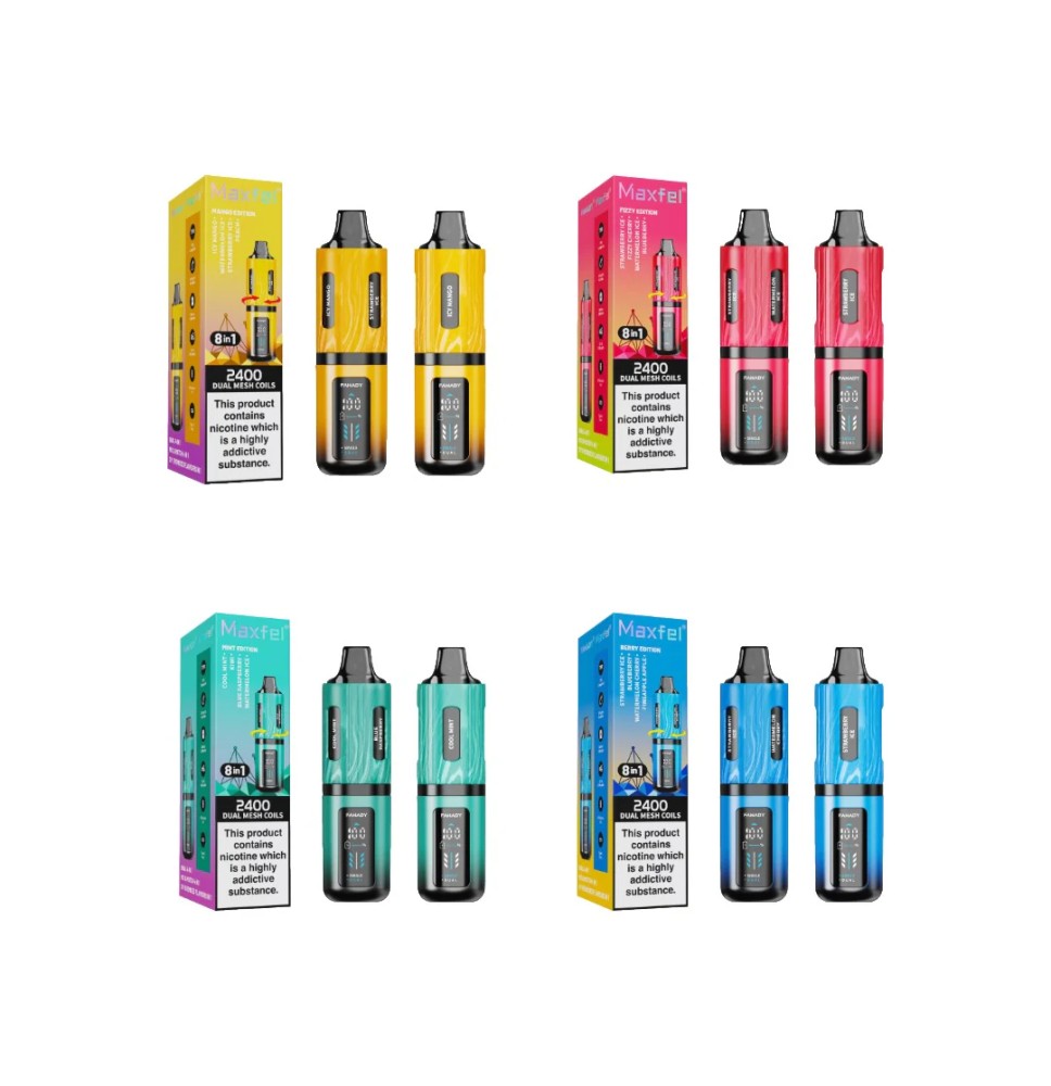 20mg Maxfel Legend Fanady 8 in 1 2400 Puffs Prefilled Pod Vape Kit