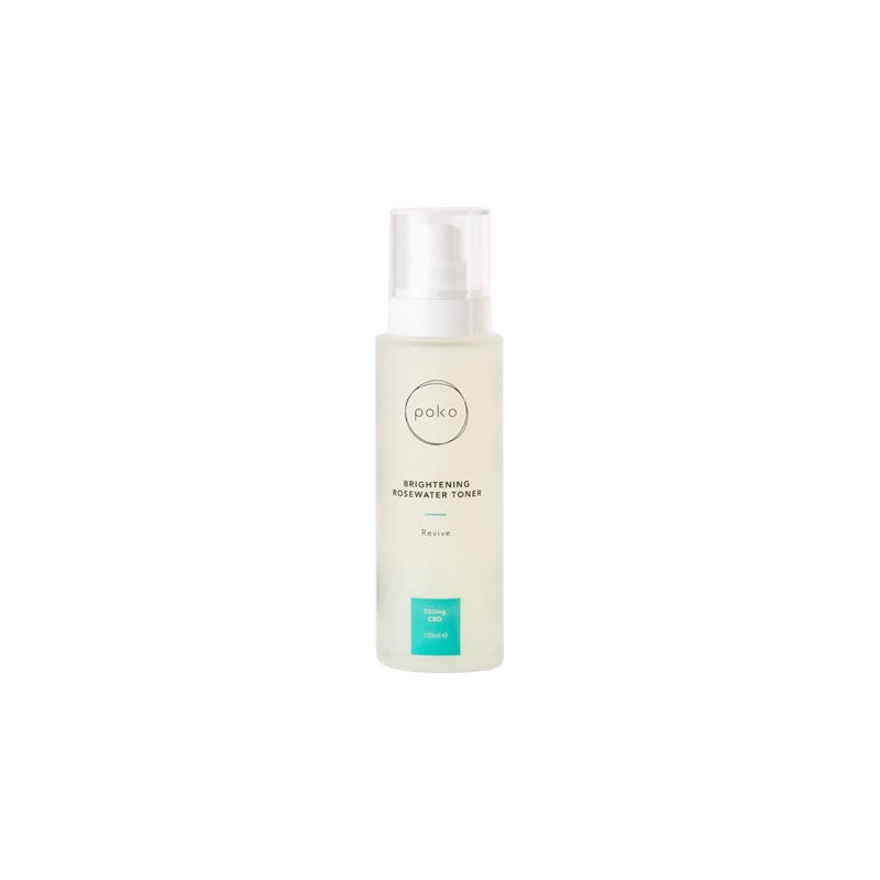 Buy Poko 500mg CBD Brightening Rosewater Toner - 100ml | Express Highs UK