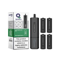 20mg Quadro 2.4K Pod Vape Kit 4 in 1 Black Series 2400 Puffs