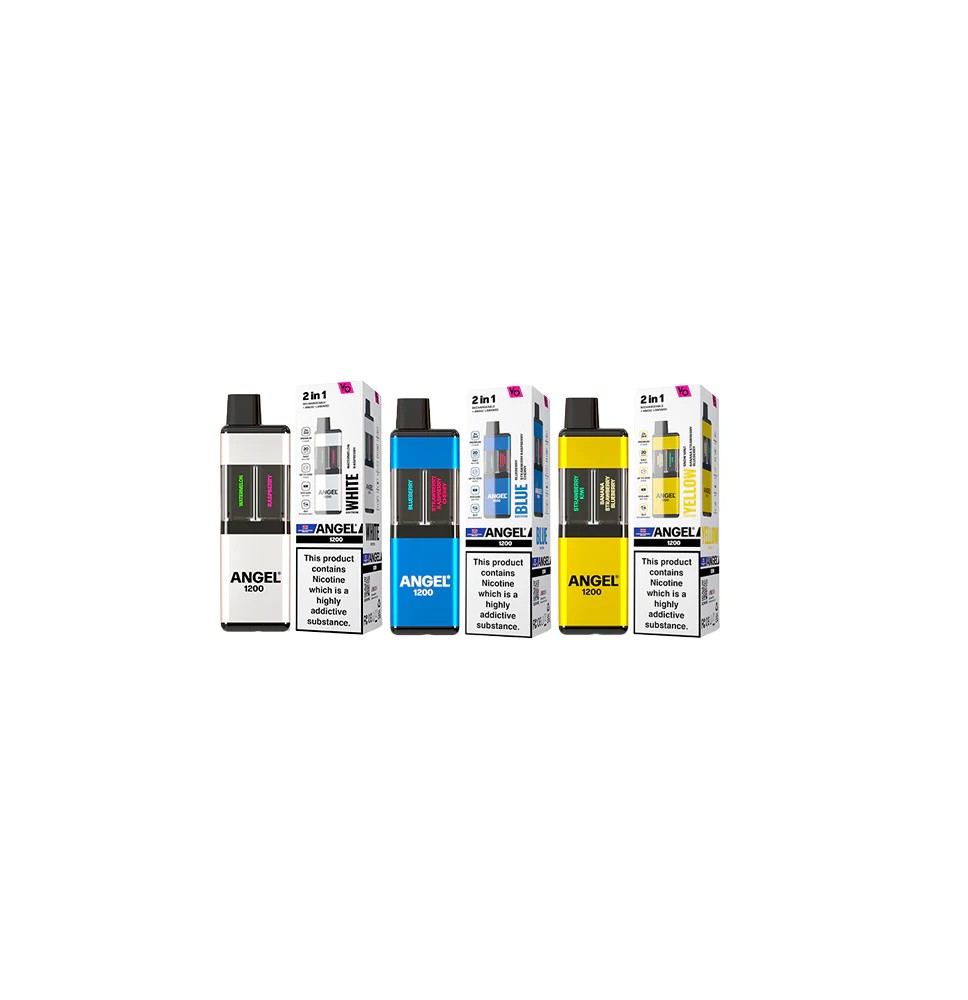 20mg Angel 1200 2in1 By Vapes Bar Dual Prefilled Pod Kit 1200 Puffs
