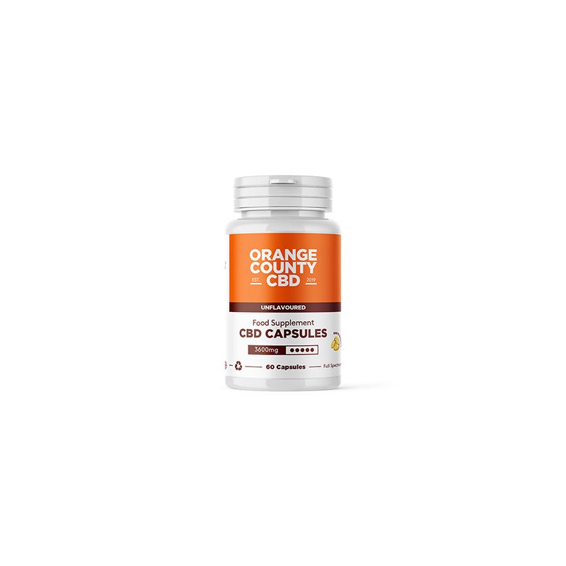 Buy Orange County CBD 3600mg Full Spectrum CBD Capsules - 60 Caps | Express Highs UK