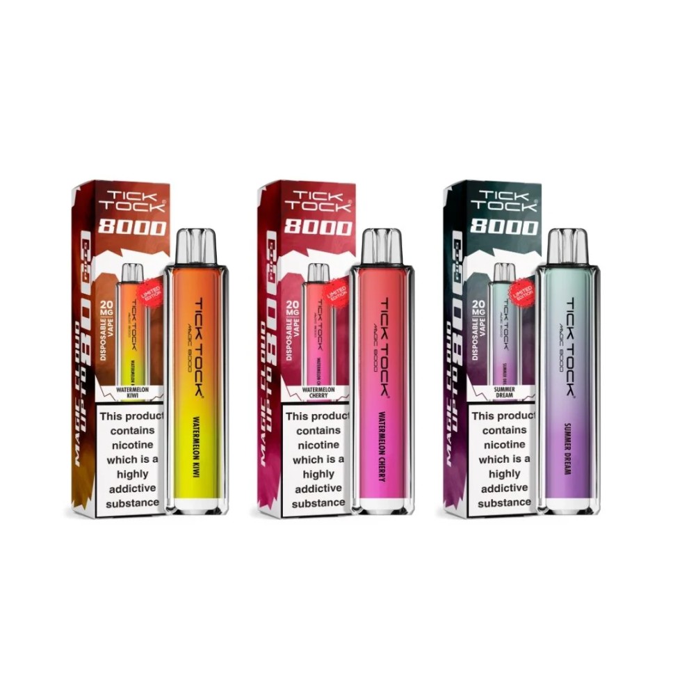 20mg Tick Tock Magic 8000 Prefilled Pod Kit 8000 Puffs