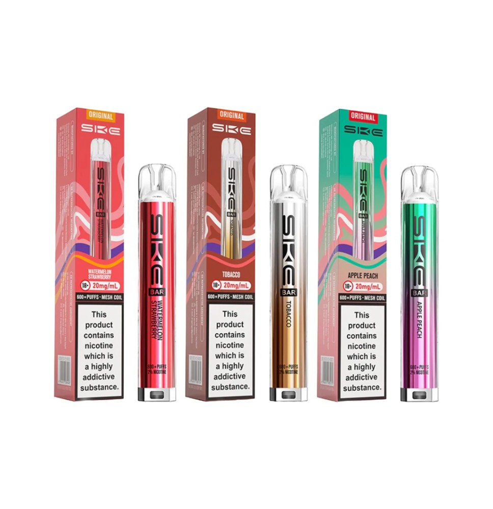 20mg SKE Bar 600 Rechargeable Prefilled Pod Vape Kit