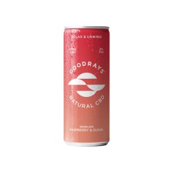 Buy 12 x Goodrays 30mg CBD Raspberry & Guava Seltzer 250ml | Express Highs UK