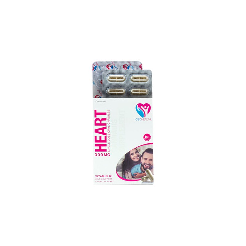 Buy CBD by British Cannabis 300mg CBD Oral Capsules 30 Caps - Heart | Express Highs UK