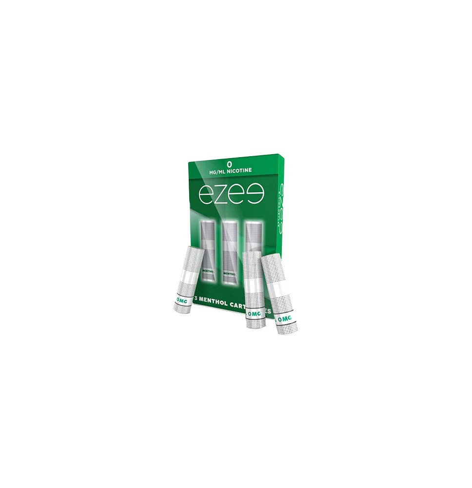 0mg Ezee E-cigarette Cartridges Menthol 1050 Puffs