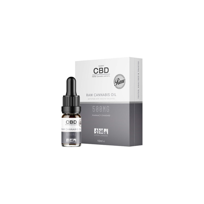 Buy CBD by British Cannabis 500mg CBD Raw Cannabis Oil Drops 10ml | Express Highs UK