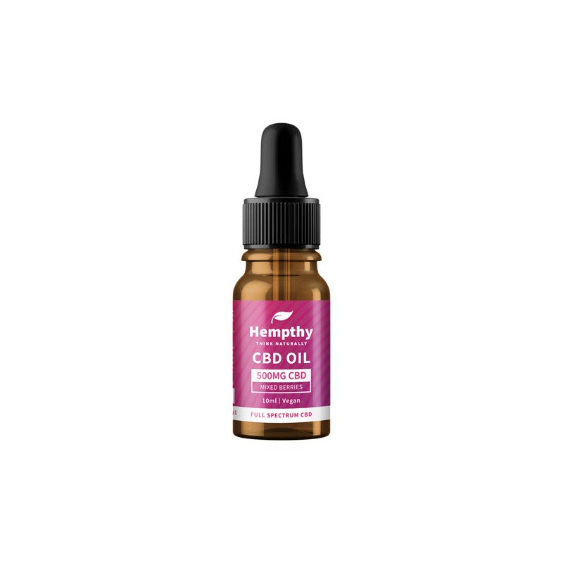 Buy Hempthy 500mg CBD Oil Full Spectrum Mixed Berries - 10ml | Express Highs UK