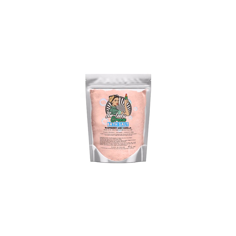 Buy Lady Green 20mg CBD Raspberry & Vanilla Bath Salts - 150g | Express Highs UK