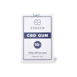 Buy Endoca 100mg CBD Peppermint Chewing Gum - 10 Pcs | Express Highs UK