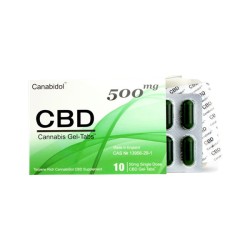 Buy CBD by British Cannabis 500mg CBD Gel-Tabs 10 Capsules | Express Highs UK