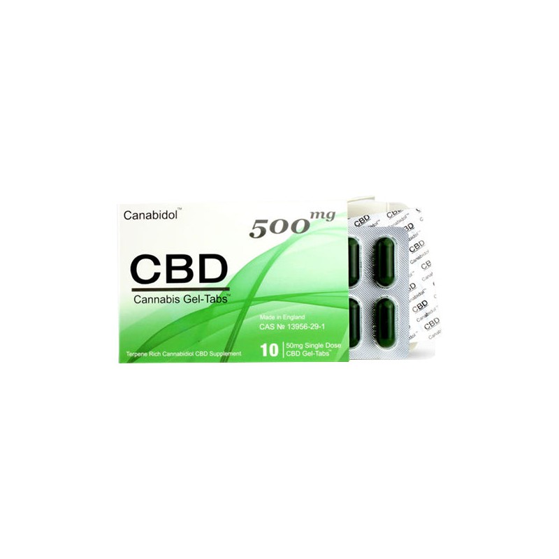 Buy CBD by British Cannabis 500mg CBD Gel-Tabs 10 Capsules | Express Highs UK