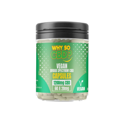 Buy Why So CBD? 1200mg Broad Spectrum CBD Vegan Capsules - 60 Caps | Express Highs UK