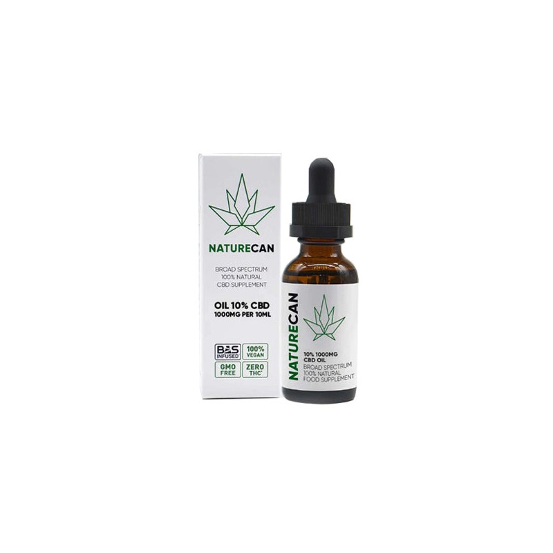 Buy Naturecan 10% 1000mg CBD Broad Spectrum MCT Oil 10ml | Express Highs UK