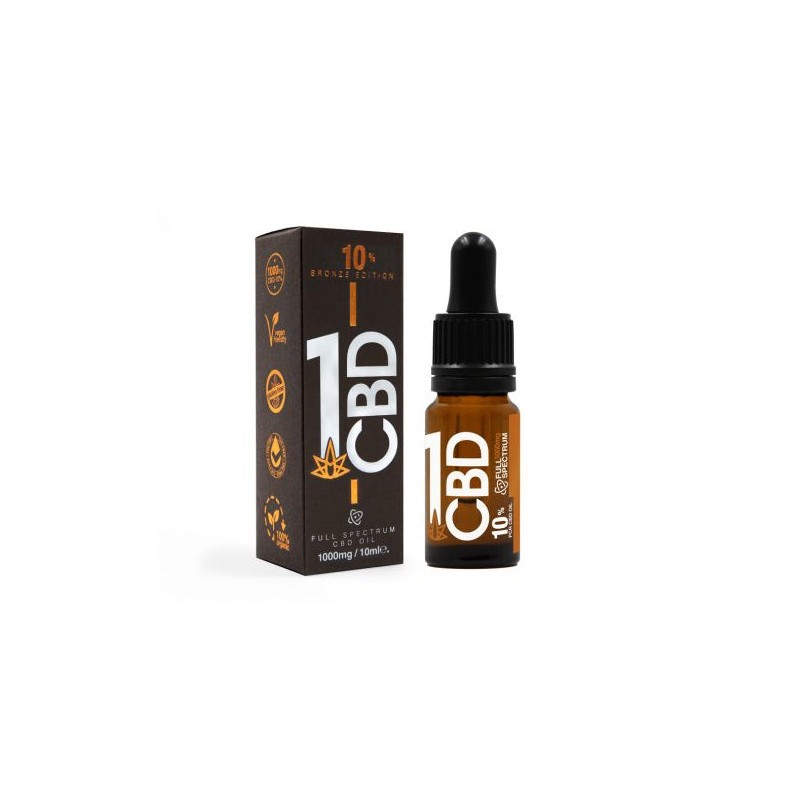 Buy 1CBD 10% Pure Hemp 500mg CBD Oil Bronze Edition 5ml | Express Highs UK