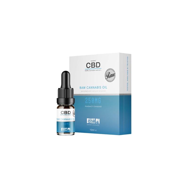 Buy CBD by British Cannabis 250mg CBD Raw Cannabis Oil Drops 10ml | Express Highs UK