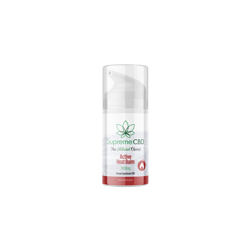 Buy Supreme CBD 2000mg Broad Spectrum CBD Active Heat Balm - 100ml | Express Highs UK