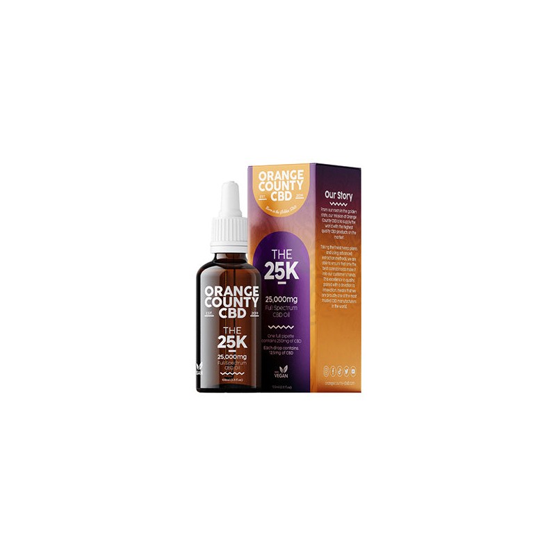 Buy Orange County CBD 25000mg Full Spectrum CBD Oil - 100ml | Express Highs UK