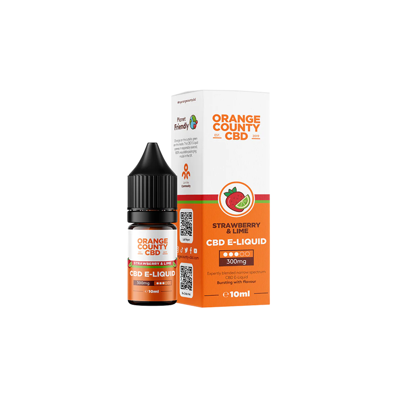 Buy Orange County CBD 300mg Broad Spectrum CBD E-liquid 10ml (50VG/50PG) | Express Highs UK