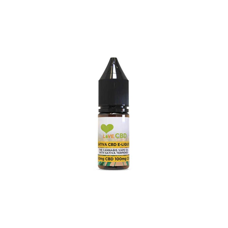 Buy Love CBD 600mg Sativa CBD + CBG E-liquid 10ml (65PG-35VG) | Express Highs UK